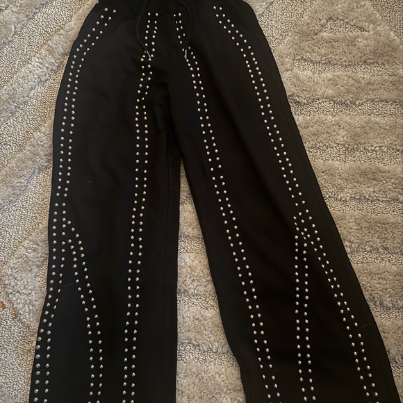 AKIRA Pants - AKIRA Black Trousers with studs